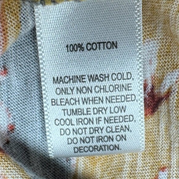 Loft Outlet Womens Sleeveless Floral Print Top Mustard & Pink XL - Picture 4 of 4